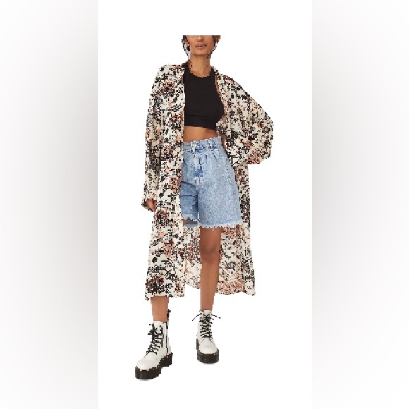 Free People Jackets & Blazers - NWOT Play It Cool Long Jacket by Free People